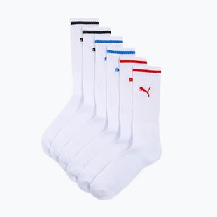 Zokni PUMA Sport Crew Stripe 3 pairs white