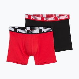 Férfi boxeralsó PUMA Everyday Basic 2 pairs red/black