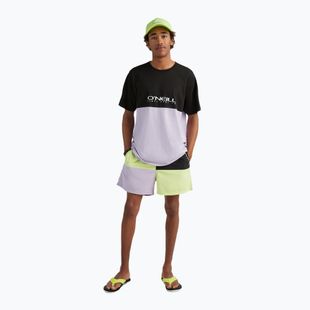 Férfi O'Neill Wilder Colorblock 16'' sunny lime színes blokkos úszónadrág