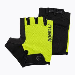 Férfi kerékpáros kesztyű Rogelli Core fluor