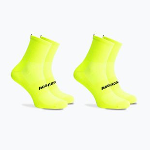 Kerékpáros zokni Rogelli Essential 2 darab fluor