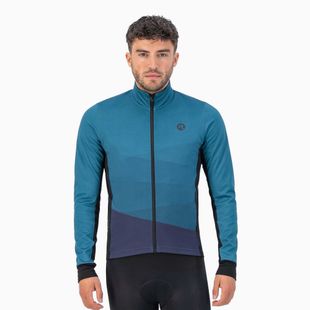 Férfi kerékpáros dzseki Rogelli Tarax Winter Jacket blue