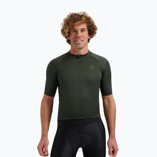 Rogelli Essential II hadsereg zöld férfi kerékpáros mez