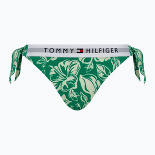 Fürdőruha alsó Tommy Hilfiger Cheeky Side Tie Bikini Print vintage tropical olympic green