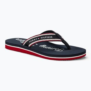 Tommy Hilfiger Im Graphic Beach Sandal női flip flopok űrkék