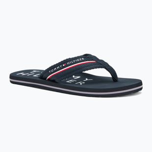 Férfi flip-flop papucs Tommy Hilfiger Web Beach Sandal desert sky