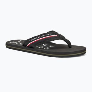 Férfi flip-flop papucs Tommy Hilfiger Web Beach Sandal black