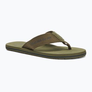 Férfi flip-flop papucs Tommy Hilfiger 85 Beach Sandal army green