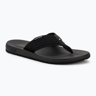 Férfi flip-flop papucs Tommy Hilfiger Molded Web Beach Sandal black