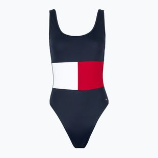 Tommy Hilfiger női egyrészes fürdőruha One Piece (Ext méretek) dark night navy