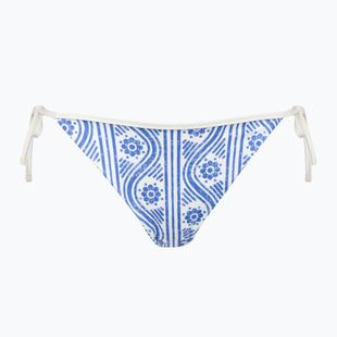 Tommy Hilfiger Cheeky String Side Tie Print virágos csíkos kék varázslatos fürdőruha alsó rész