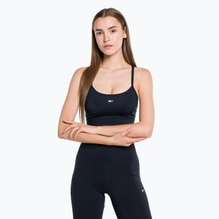 Tommy Hilfiger Essentials Low Int kék fitness melltartó