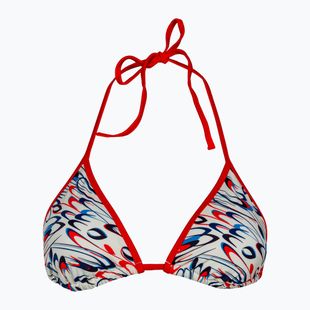 Fürdőruha felső Tommy Hilfiger Triangle Rp Print drops motion ecru