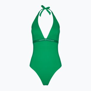 Női egyrészes fürdőruha Tommy Hilfiger Halter One Piece Rp olympic green