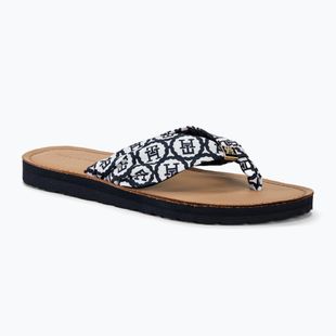 Női flip-flop papucs Tommy Hilfiger Emblem Elevated Beach Sandal space blue