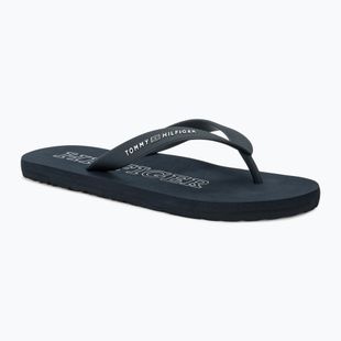 Férfi flop-flop papucs Tommy Hilfiger Rubber Beach Sandal desert sky