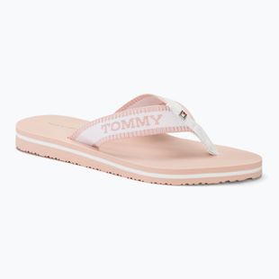 Tommy Hilfiger női Webbing Pool Slide 0LA ecru/whimsical pink flip-flopok