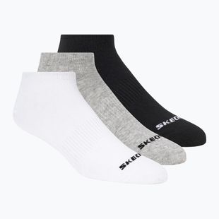 Zokni SKECHERS Non Terry No Show 3 pack white/black