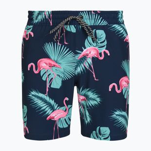 Férfi fürdőnadrág Hurley Flamingo Volley Swim Hort Navy