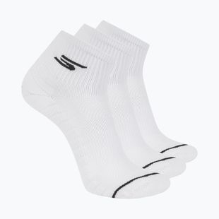 Férfi zoknik SKECHERS 1/2 Terry Qtr Crew 3 pár white traditional