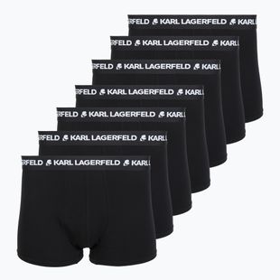 Férfi boxeralsók KARL LAGERFELD Logo Trunk 7 pár black