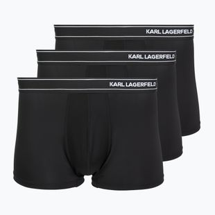 Férfi boxeralsók KARL LAGERFELD Stripe Logo Micro Trunk 3 pár black