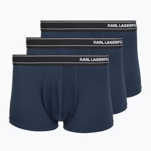Férfi boxeralsó KARL LAGERFELD Stripe Logo Micro Trunk 3 pár mood indigo