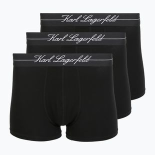Férfi boxeralsók KARL LAGERFELD Hotel Karl Lyocell Trunk 3 pár black