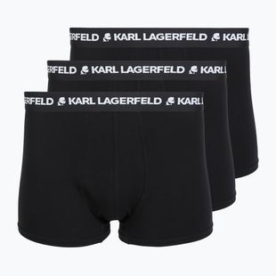 Férfi boxeralsók KARL LAGERFELD Logo Trunk 3 pár black