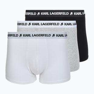 Férfi boxeralsó KARL LAGERFELD Logo Trunk 3 pár multicolor