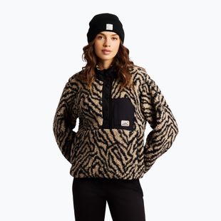 Női polár pulóver Protest PRTJosey 1/4 Button bamboobeige