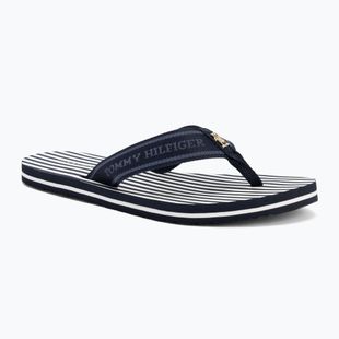 Női flip-flop papucs Tommy Hilfiger Stripes Beach Sandal space blue