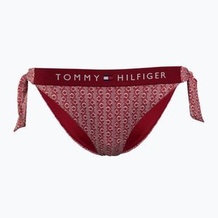Tommy Hilfiger Cheeky Side Tie Bikini Alsó Nyomtatott virágos csíkos regatta piros