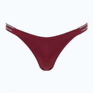 Fürdőruha alsó Calvin Klein KW0KW02732 Curved Delta Bikini plum glaze