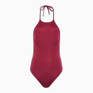 Női egyrészes fürdőruha Calvin Klein KW0KW02733 High Neck - RP plum gaze