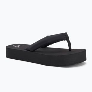 Női Calvin Klein YW0YW01723 Beach Sandal Flatform Ttxr Satin triple fekete flip flopok