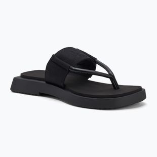 Női Calvin Klein flip flop YW0YW01717 Sq Low Wedge Sandal Rope tripla fekete