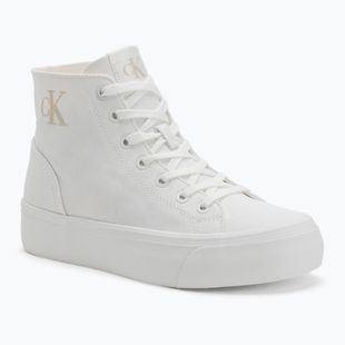 Calvin Klein női tornacipő YW0YW01764 Vulc Flatform Mid Cv Mg tripla világos fehér
