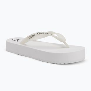 Női Calvin Klein YW0YW01830 Beach Sandal Flatform Tpu világos fehér/fekete flip flopok