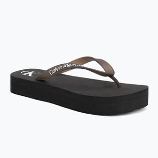 Női Calvin Klein YW0YW01830 Beach Sandal Flatform Tpu fekete/világos fehér flip flopok