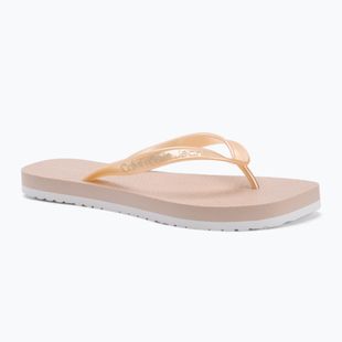 Calvin Klein női flip flop YW0YW01720 Thong+ Tpu Metallic suttogó rózsaszín/világító fehér