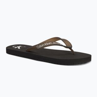 Férfi Calvin Klein YM0YM01267 Tengerparti szandál átlátszó Tpu fekete/világos fehér flip flopok