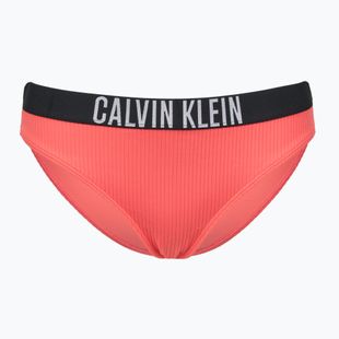 Calvin Klein fürdőruha alsó KW0KW02752 Intense Power Rib Bikini káprázatos korallszín