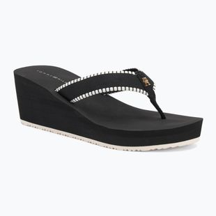 Tommy Hilfiger női flip flops Wedge Beach Sandal fekete