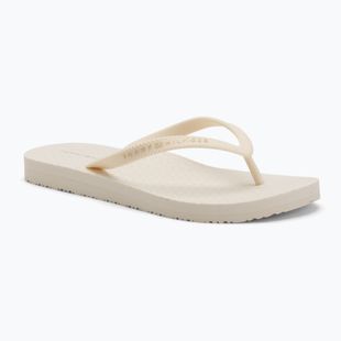 Női Tommy Hilfiger Strap Beach Sandal elefántcsont szirom flip flopok