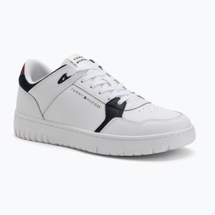Férfi Tommy Hilfiger Basket Core Core Lite Lth Mix fehér cipő