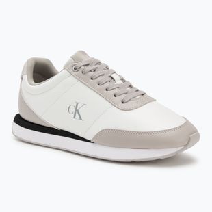 Női cipők Calvin Klein YW0YW01942 Retro Runner Lace Up Leather MG bright white/chateau