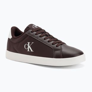 Női cipő Calvin Klein YW0YW01781 3 Cupsole Laceup PU MG burgundy/bright white