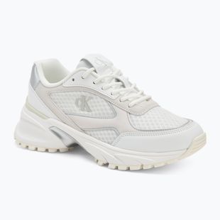 Női cipők Calvin Klein YW0YW02009 Hike Runner Mesh Mix MET MG bright white/silver