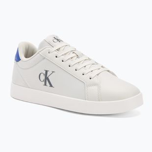 Férfi cipők Calvin Klein YM0YM01213 3 Cupsole PU lily white/purple blue